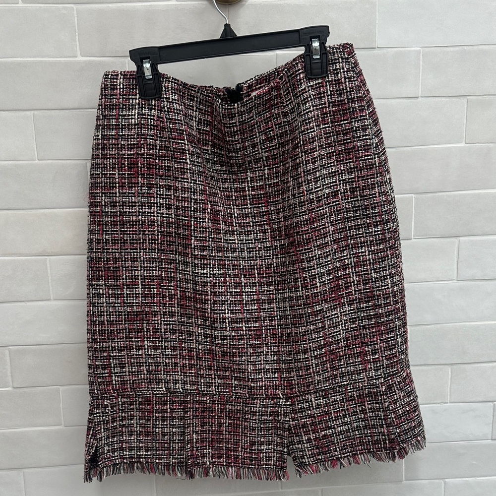 Worthington Tweed Pencil Skirt - Black, White, Red